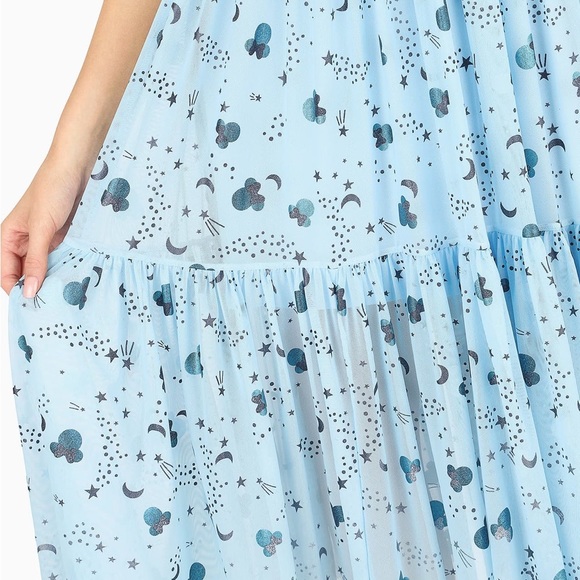 Blackmilk x Disney MINNIE MOUSE OVER THE MOON SHEER MIDAXI DRESS - Picture 4 of 5